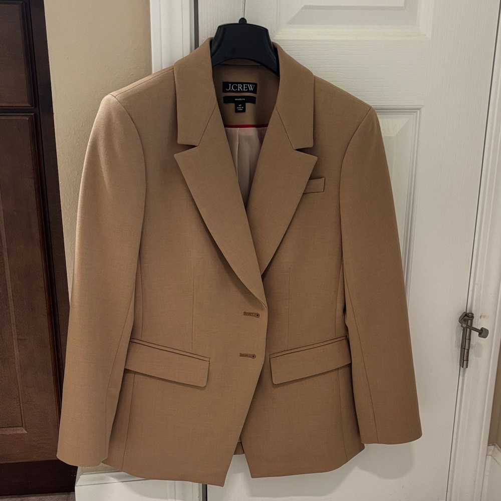 J. Crew Women's Tan Tailored Madelyn Blazer